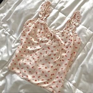 Reformation baby rose tanktop